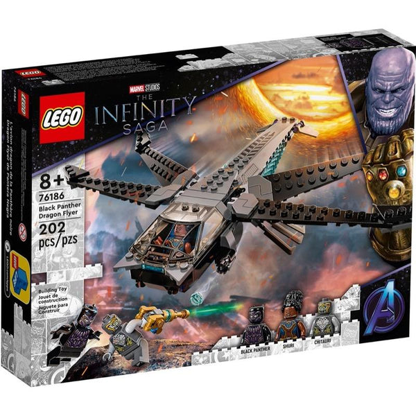 76186 Black Panther Dragon Flyer - New, Sealed, Retired LEGO Marvel Set