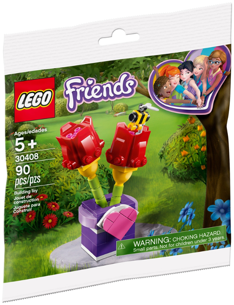 30408 Tulips Polybag - New, Sealed, Retired LEGO Friends Set