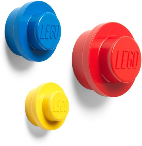 Wall Hanger Set (Yellow, Blue, Red) - New, Sealed LEGO Gear