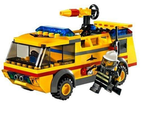 7891 Airport Firetruck - Certified Used, 100% Complete LEGO City Set