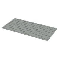 Light Gray - 8 x 16 stud LEGO® Baseplate