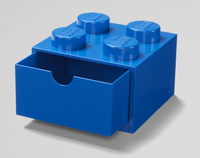 Storage Brick 2x2 with Drawer (Blue)