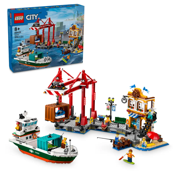 Seaside Harbor with Cargo Ship 60422 - New LEGO City Set