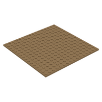 Dark Tan - 5"x5" LEGO® Plate