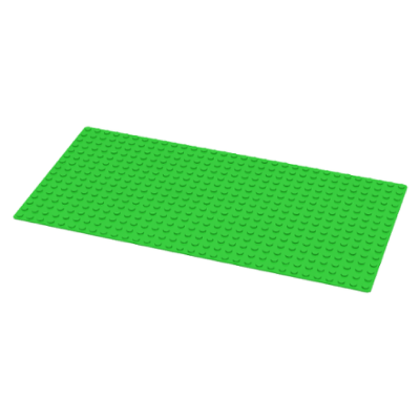 LEGO® Baseplate  5"x10" - Bright Green [Damage]