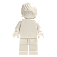 Everyone is Awesome White - Monochrome Minifigure