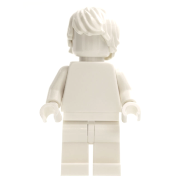 Everyone is Awesome White - Monochrome Minifigure