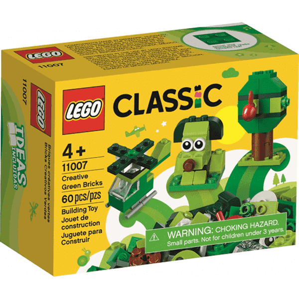 11007 Creative Green Bricks - New, Sealed, Retired LEGO Classic Set