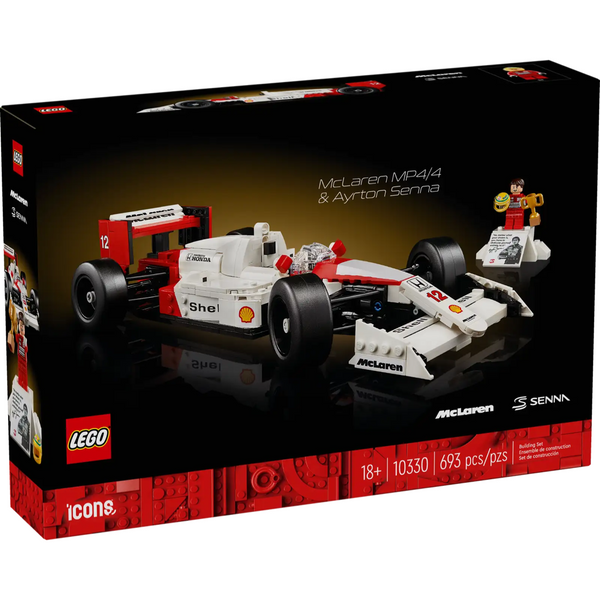 McLaren MP4/4 & Ayrton Senna 10330 - New LEGO Icons Set