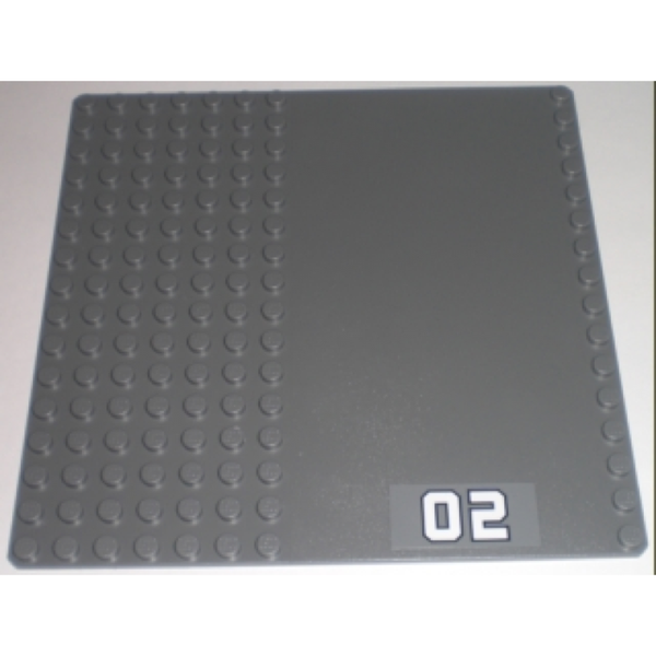 Dark Bluish Gray - 5"x5" LEGO® Road Baseplate