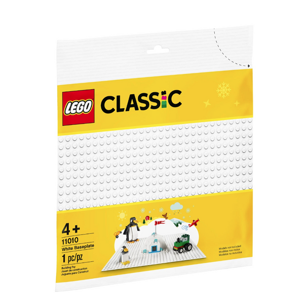 11010 White Baseplate - New LEGO Classic Baseplate