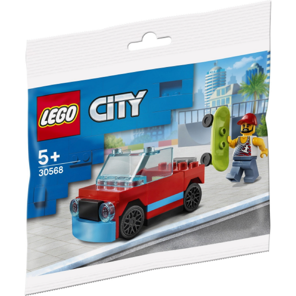 30568 Skater Polybag - New, Sealed, Retired LEGO City Set