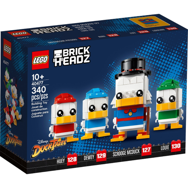 40477 Scrooge McDuck, Huey, Dewey & Louie - New, Sealed, Retired LEGO Brickheadz Set