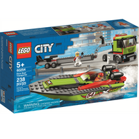 60254 Race Boat Transporter - New, Sealed, Retired LEGO City Set