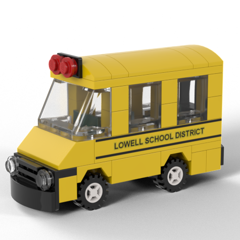 Lowell School District - School Bus Custom LEGO® Kit