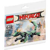 30428 Green Ninja Mech Dragon Polybag - New, Sealed, Retired LEGO Ninjago Set