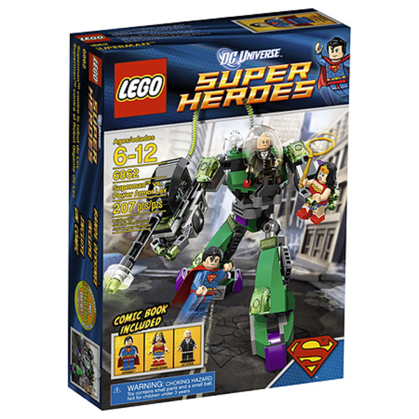 6862 Superman vs. Power Armor Lex - New, Sealed, Retired LEGO Super Heroes Set